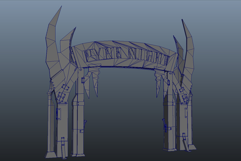 Pyre Night Gate Model